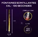 Lots de 4 Fontaines Scintillantes XXL - 100 secondes
